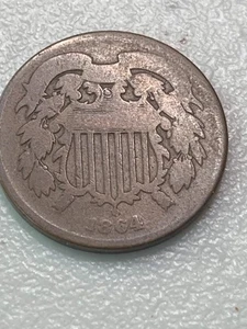 1864 Two Cent Piece G/AG Condition SKU#36941 - Picture 1 of 2