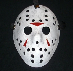CUSTOM MADE HOCKEY MASK JASON LU 80's CLASSIC HALLOWEEN PROP MONSTER HORROR ART - Picture 1 of 6