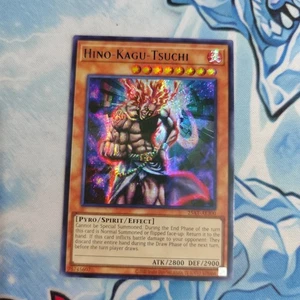 Yugioh Asian English Hino Kagu tsuchi 25AT-AE300 Blue Secret Rare - Picture 1 of 2