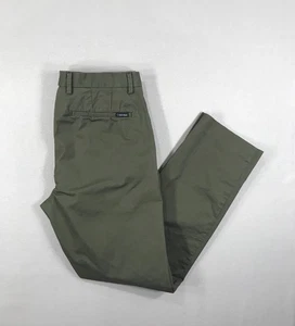 Calvin Klein Vestito Pantalone Uomo 32x30 Verde Chino Raffinato Elasticizzato Slim Fit Tasca - Foto 1 di 15
