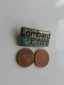 A VINTAGE ENAMEL BADGE, LOMBARD RAC RALLY. MADE By MANHATTAM & WINDSOR - Picture 1 of 3