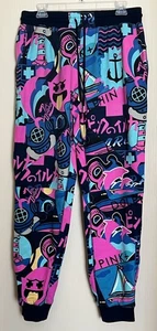 Pink Dolphin Mens Sweatpants Size 36 (Large) Pull On Jogger Rare Printed - Picture 1 of 6