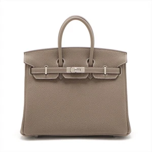 Hermès Birkin 25 Togo Etoupe Silver Metal Fittings W: 2024 - Picture 1 of 12