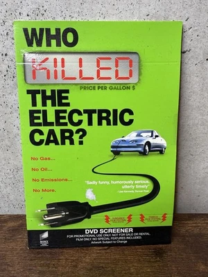 Who Killed the Electric Car? (DVD, 2006) Promo Demo Screener Different Cover Art - Imagem 1 de 2