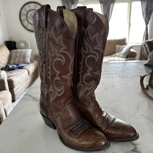Vintage J Chisholm Cowboystiefel Stil 991 Größe 7,5 D Damen - Bild 1 von 12