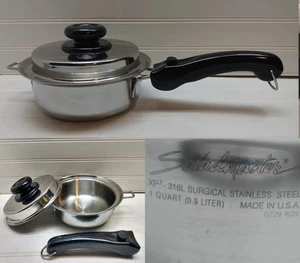 Saladmaster Saucepan 1Qt Versa XP7-316L Surgical Stainless Buter Pot & Lid - Picture 1 of 5