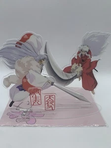 Sesshomaru & InuYasha Fight Acrylic Figure (Scrated & 1 Piece Doesn’t Fit Base) - Picture 1 of 9