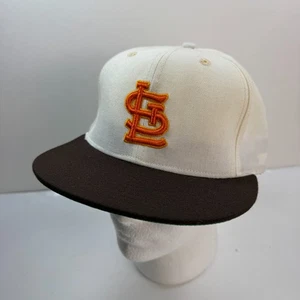 Cappello aderente St Louis Browns taglia 7 modello 3/8 Pro fascia pelle nuova epoca USA vintage - Foto 1 di 12
