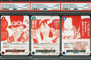 PSA 10 Luffy Ace Sabo Promo Sequential Number Set ONE PIECE Card Japanese - Picture 1 of 10