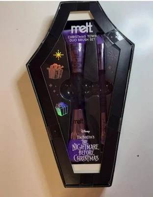 MELT Pesadilla Antes de Navidad Ciudad Dúo Juego de Cepillos Cosméticos Edición Limitada Foto 1 de 2