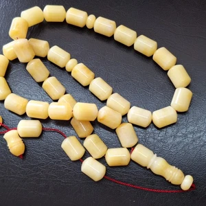 ☀️Natur Baltischer Bernstein Islamisches Gebet 33 Perlen Misbaha Tasbih Rosenkranz 85g gepresst - Bild 1 von 24