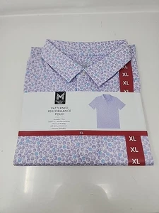 Neu mit Etikett Member's Mark kurzärmliges feuchtigkeitsableitendes Performance-Polo für Herren lila Größe XL - Bild 1 von 6