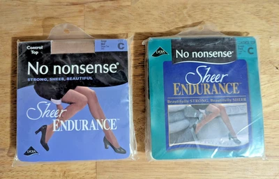2 Pantimedias Top Vintage Sin Nonsense Control Talla C Beige y Negro Puntera Reforzada Foto 1 de 4