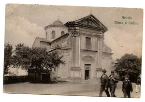 ARICCIA ROMA CHIESA SANTUARIO GALLORO VIAGGIATA 1909 - Imagen 1 de 1