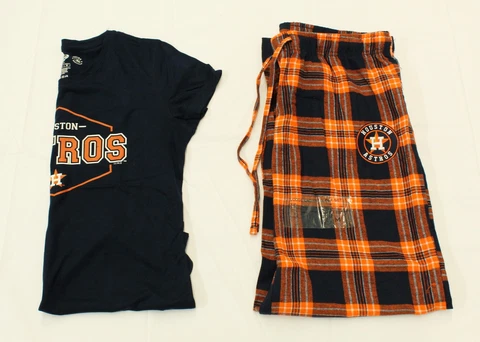 Houston Astros Women's Concepts Sport Pajama Sleep Set BE5 Navy/Orange Medium Cover