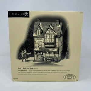 NEW Department 56 Jack's Umbrella Shop NIB 10th Anniversary Snow Village - Picture 1 of 2