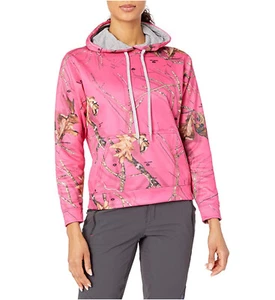 BNWT WOMEN'S SIZE XL MOSSY OAK PINK FUSCHIA CAMOUFLAGE PERFORMANCE HOODIE - Picture 1 of 6