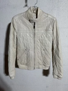 Vintage Women’s Diesel Quilted Lambskin Leather Reversible Jacket Size Medium - Picture 1 of 13