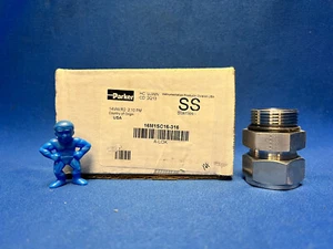 Parker 16M1SC16-316 Tub Fitting, Male Connector to SAE Straight Thread, A-LOK - Picture 1 of 5