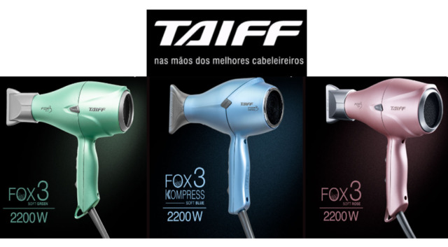 Secador de cabelo Taiff Diamante Fox Íon 3 soft green 220V - 230V