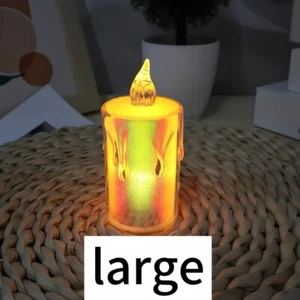 10pk LED Tea Light Candles with Flickering Flame large - Picture 1 of 1