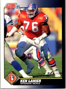 1991 Score Football - #477 Ken Lanier - Picture 1 of 2