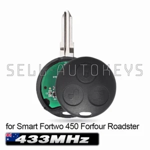 433MHz for Mercedes-Benz Smart Fortwo 450 Forfour Complete Remote Control Key - Picture 1 of 3