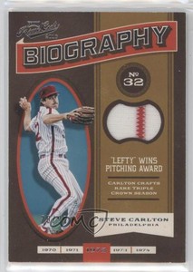 2016 Panini Prime Cuts Biography Relics /99 Steve Carlton #BIO-SC HOF
