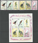 Belize : 1977 Birds Series 1 Set + Min.Sheet Sg 452-7+Ms458  Mnh