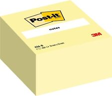 Post-it Sticky Notes Cube Canary Yellow, Pack of 1 Pad, of 450 Sheets, 76 mm x 7