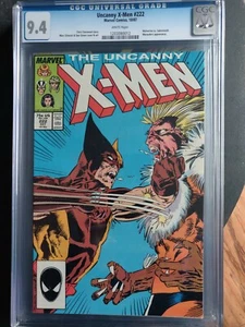 The Uncanny X-Men 222 cgc 9.4 Marc Silvestri Wolverine/Sabertooth Claremont - Bild 1 von 3