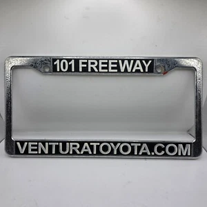 Ventura Toyota 101 Freeway Silver Plastic License Plate Frame California - Picture 1 of 2