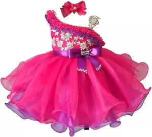 Jenniferwu Baby Girl Dress Lace Pageant Party Wedding Tull Dress 12-18M - Picture 1 of 3