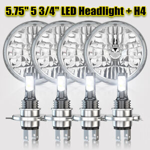 4pcs 5.75" 5 3/4" LED Headlights Hi-Lo Beam For Oldsmobile 442 98 F85 Cutlass