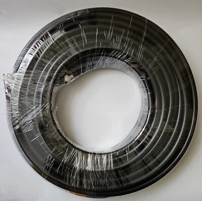 100' ft Coax Cable LMR500 Type Solid Aluminum Center With UHF PL259 Connectors - Image 1 of 2