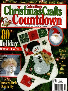 Crafts'n Things Christmas Crafts Countdown 1998 Holiday Crafts Magazine - Picture 1 of 3