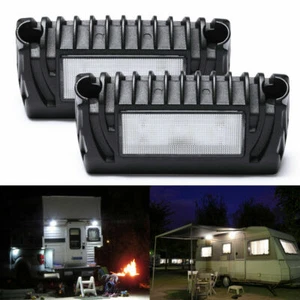 2PCS 32V RV Porch Light Exterior LED Utility Awning Lamp for Trailer Camper Boat - Picture 1 of 12