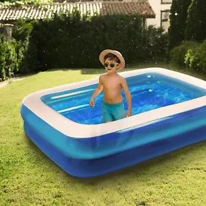 INFLATABLE SWIMMING POOL GARDEN OUTDOOR SUMMER PADDLING POOLS LARGE FUN - Picture 1 of 2