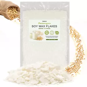 Soy Wax Flakes 450G, 1LB Natural Candle Wax, 100% Organic, No Additives - Picture 1 of 12