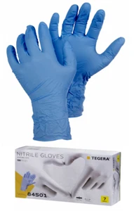 ~ Ejendals Tegera 84501 Box 100 Nitrile Gloves Non powder Latex-free All sizes~ - Picture 1 of 3