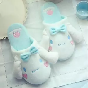 Cute Cinnamoroll Women Girl Warm Home Plush Floor Slippers Shoes (US size 6-8) - Picture 1 of 4
