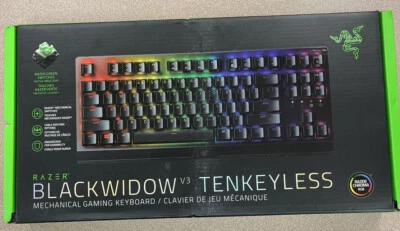 Razer BlackWidow V3 Tenkeyless Compact Mechanical Gaming Keyboard - Green Switch - Image 1 of 2