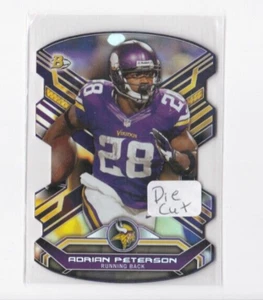 ADRIAN PETERSON 2014 BOWMAN FOOTBALL DIE CUT PARALLEL CARD-SHIPS FREE - Picture 1 of 24