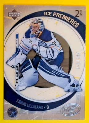 LINUS ULLMARK ROOKIE ICE 2015-16 ICE PREMIERES ROOKIE LEVEL 2  SP #R-14 SABRES - Image 1 of 4