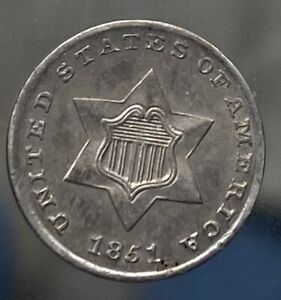 1851 3 Cent Silver (READ DESCRIPTION)