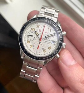 Omega Speedmaster Mark 40 Ref. 3513.33 Automatic Chronograph White Dial Watch - Picture 1 of 9