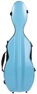 UK Fiberglass violin case UltraLight 4/4 M-case Blue Light - Picture 1 of 12