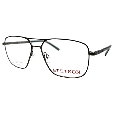 STETSON 371 058 56/15/145 - GUNMETAL - NEW Authentic MEN EYEGLASSES Frame - Image 1 of 2