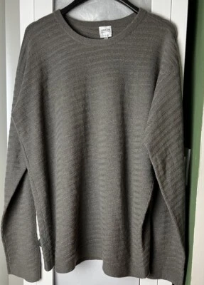 Armani Collezioni Luxury Men's Size XXL Taupe Cashmere Sweater Soft Designer - Image 1 of 4