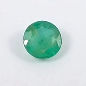 0.24 carat Round 4.1 mm Green Natural Inclusions Emerald Gemstone Loose ER06 - Picture 1 of 6